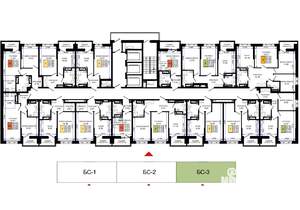 2-к квартира, вторичка, 55м2, 22/25 этаж