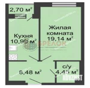 1-к квартира, вторичка, 45м2, 7/15 этаж