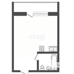 Студия квартира, вторичка, 23м2, 17/25 этаж