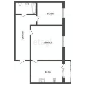 2-к квартира, вторичка, 55м2, 10/10 этаж