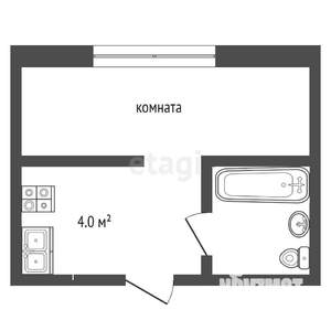 1-к квартира, вторичка, 13м2, 1/5 этаж