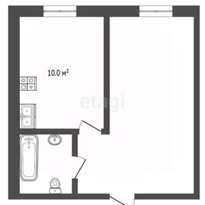 2-к квартира, вторичка, 40м2, 1/2 этаж