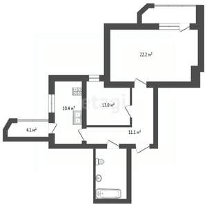 2-к квартира, вторичка, 86м2, 8/14 этаж