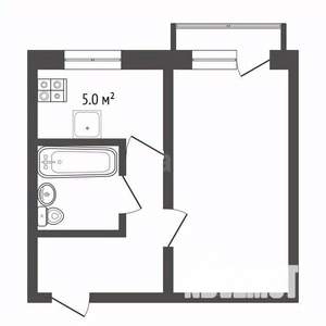 1-к квартира, вторичка, 32м2, 5/5 этаж