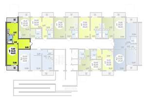 1-к квартира, строящийся дом, 47м2, 14/16 этаж