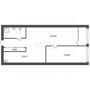 2-к квартира, вторичка, 45м2, 18/30 этаж