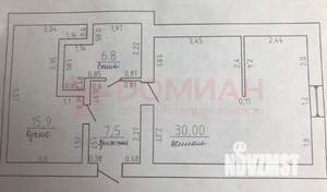 2-к квартира, вторичка, 60м2, 4/4 этаж