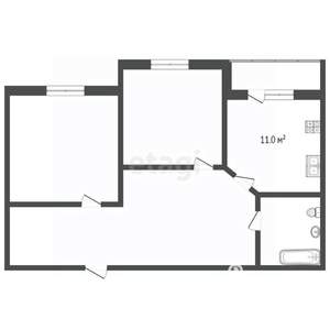 3-к квартира, вторичка, 55м2, 2/13 этаж