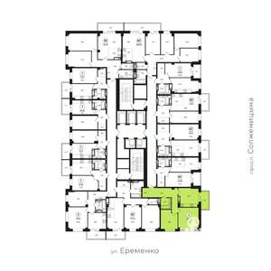 2-к квартира, вторичка, 67м2, 3/24 этаж