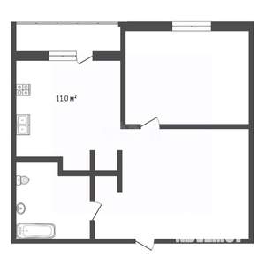 1-к квартира, вторичка, 40м2, 2/8 этаж