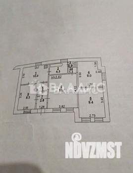 3-к квартира, вторичка, 63м2, 1/4 этаж