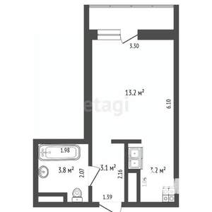 Студия квартира, вторичка, 23м2, 19/24 этаж