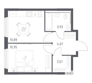 1-к квартира, вторичка, 33м2, 2/17 этаж