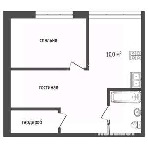 2-к квартира, вторичка, 45м2, 20/25 этаж