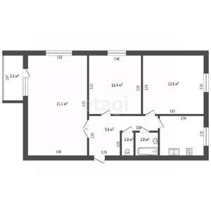3-к квартира, вторичка, 61м2, 5/9 этаж