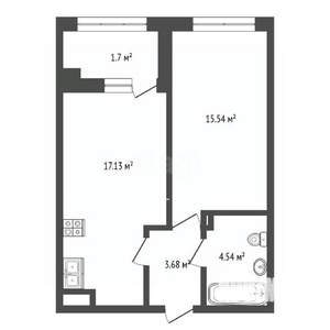 1-к квартира, вторичка, 47м2, 4/24 этаж