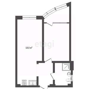 1-к квартира, вторичка, 50м2, 4/30 этаж