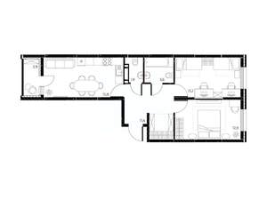 3-к квартира, вторичка, 60м2, 3/25 этаж
