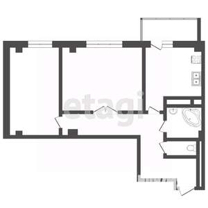2-к квартира, вторичка, 56м2, 4/22 этаж