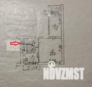 2-к квартира, вторичка, 51м2, 2/9 этаж