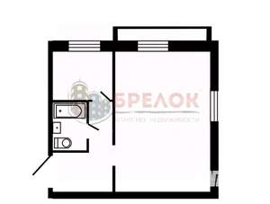 1-к квартира, вторичка, 31м2, 1/5 этаж