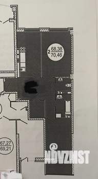 2-к квартира, вторичка, 70м2, 7/24 этаж