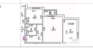 2-к квартира, вторичка, 60м2, 2/15 этаж