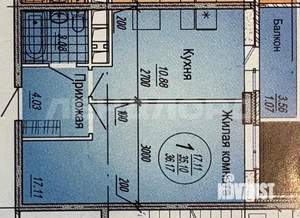 1-к квартира, вторичка, 36м2, 6/20 этаж