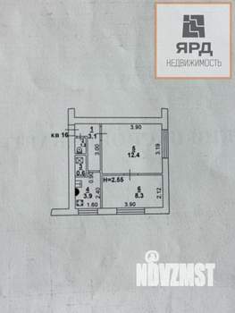2-к квартира, вторичка, 30м2, 1/3 этаж