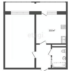 1-к квартира, вторичка, 37м2, 5/16 этаж