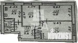 3-к квартира, вторичка, 51м2, 1/5 этаж
