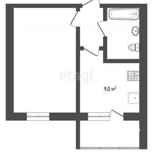 1-к квартира, вторичка, 38м2, 10/18 этаж