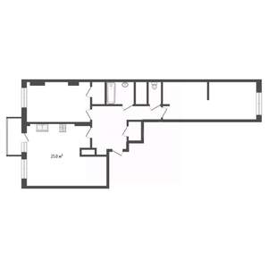 3-к квартира, вторичка, 101м2, 18/19 этаж