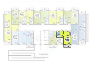 Студия квартира, строящийся дом, 25м2, 13/16 этаж