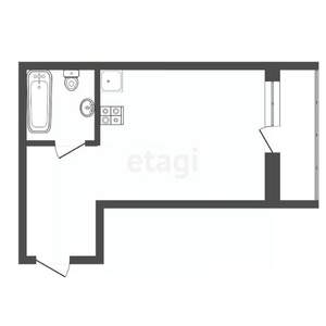 Студия квартира, вторичка, 37м2, 2/18 этаж