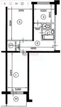 2-к квартира, вторичка, 42м2, 3/5 этаж