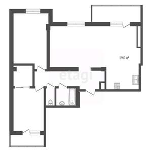 3-к квартира, вторичка, 85м2, 14/17 этаж