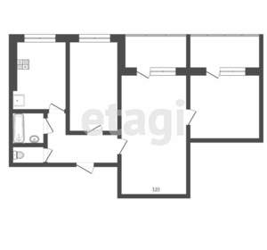 3-к квартира, вторичка, 78м2, 11/25 этаж