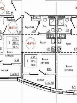 Студия квартира, вторичка, 34м2, 20/26 этаж
