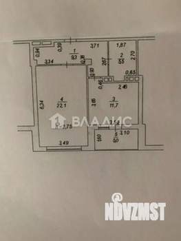 1-к квартира, вторичка, 50м2, 10/18 этаж