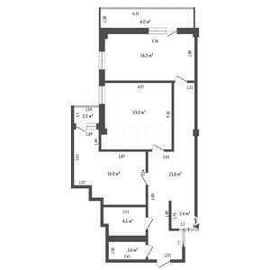 2-к квартира, вторичка, 83м2, 9/26 этаж