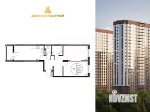 3-к квартира, вторичка, 60м2, 10/25 этаж