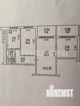 3-к квартира, вторичка, 60м2, 3/9 этаж