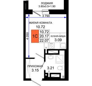 Студия квартира, вторичка, 22м2, 25/25 этаж