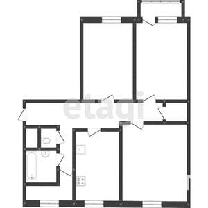 3-к квартира, вторичка, 70м2, 13/17 этаж