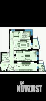 3-к квартира, вторичка, 77м2, 9/24 этаж
