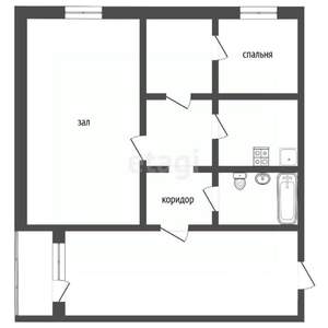 2-к квартира, вторичка, 42м2, 2/9 этаж