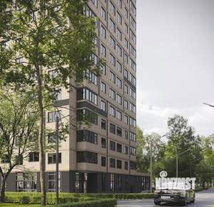 2-к квартира, строящийся дом, 74м2, 23/25 этаж