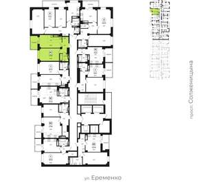 2-к квартира, вторичка, 42м2, 23/24 этаж