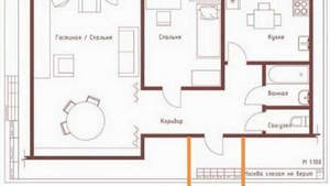 2-к квартира, вторичка, 52м2, 3/5 этаж